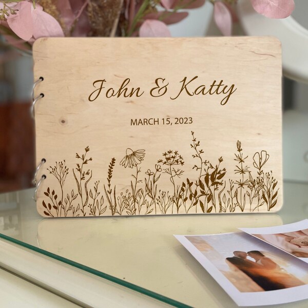 Rustic Wedding Album Etsy