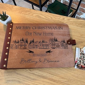 Il primo Natale nella nostra nuova casa Album fotografico, Il nostro primo album di ritagli natalizi a casa, Album fotografico di Natale, Album di famiglia personalizzato, Regalo di Natale