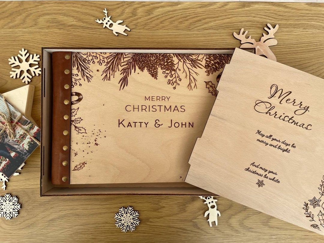 Personalized Christmas Photo Album With Gift Box, Holiday Scrapbook — free download