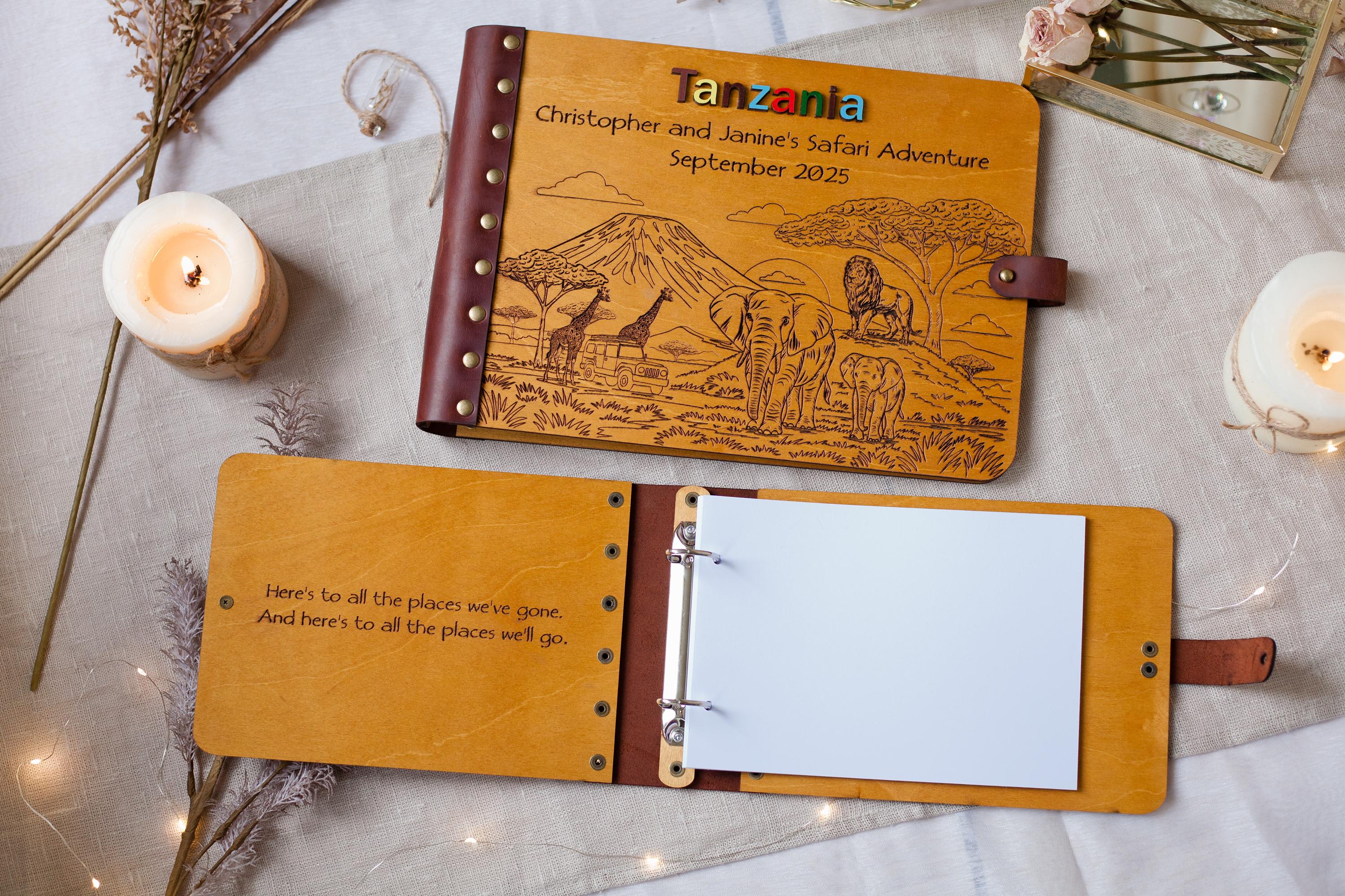 Tanzania Safari Adventure Book – African Landscape Photo Album