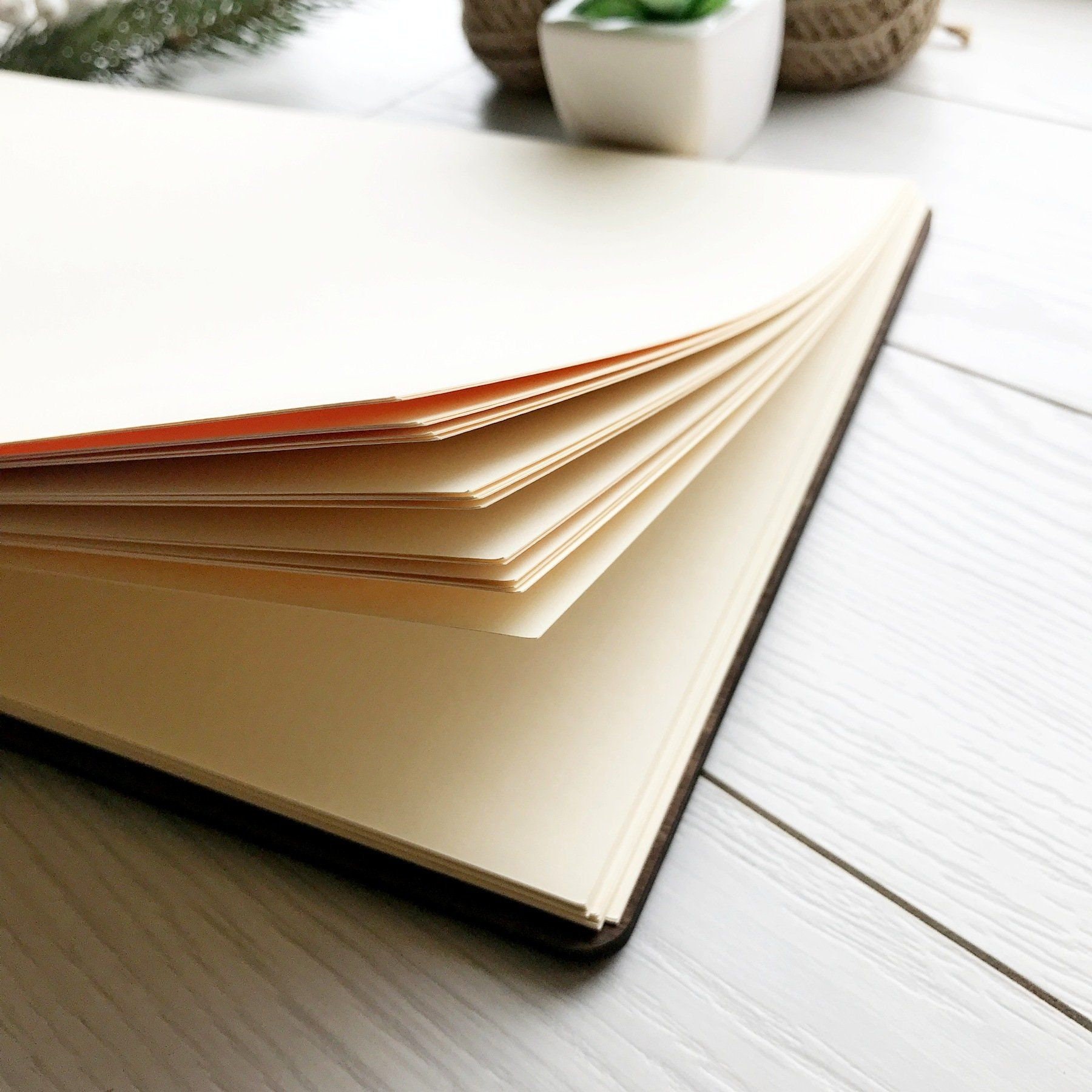 Photo Album or Guest Book Personalized First Names Date Etsy UK