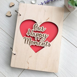 Our Story So Far Personalised Scrapbook, Couples Memory Book, Gifts for Her, Valentine&#39;s Anniversary Photo Album, Couples Scrapbook
