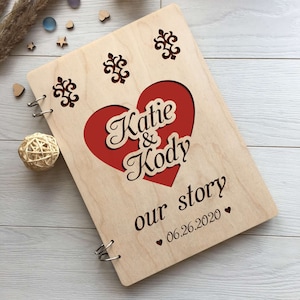 Personalised Scrapbook, Our Journey Couples Memory Book, Couple Gift, Wedding Gift, Valentine&#39;s Anniversary Photo Album, Couples Scrapbook