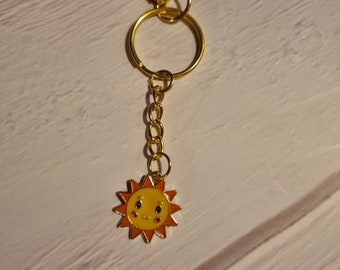 My only Sunshine! Gold plated keyring for keys, bags or purses. Sunshine island gifts, key fob