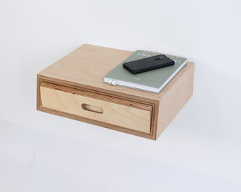 Plywood bedside table with drawer | Custom size handmade furniture for bedroom