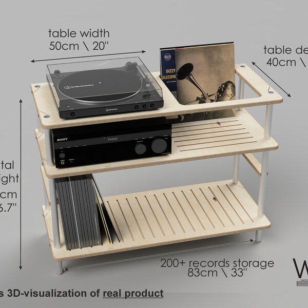 Record Player Table Etsy