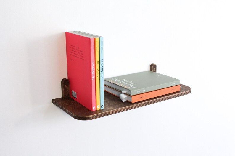 Floating Wall Shelves 8 20cm Deep, Custom Size Wall Mounted Book Shelf, Long Small Modern Shelf