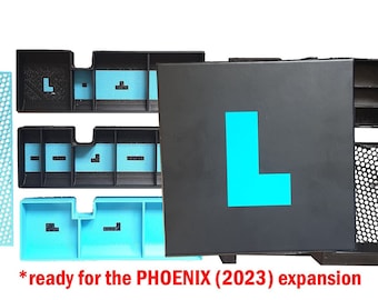 Inserto para juego de mesa Project L: compatible con expansiones de Kickstarter