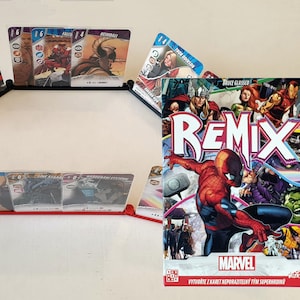 Marvel Remix - encarte do jogo / organizador de caixa