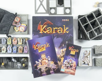 Karak + Regent + 3D minis - game insert / box organizer