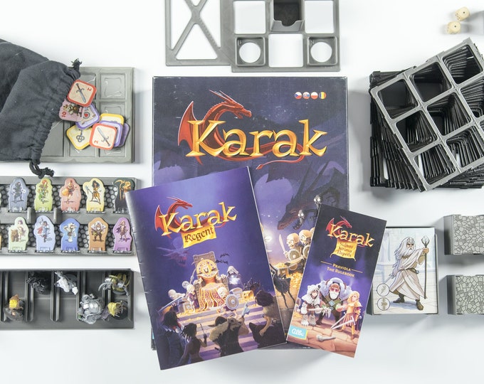 Karak + Regent + 3D minis - game insert / box organizer