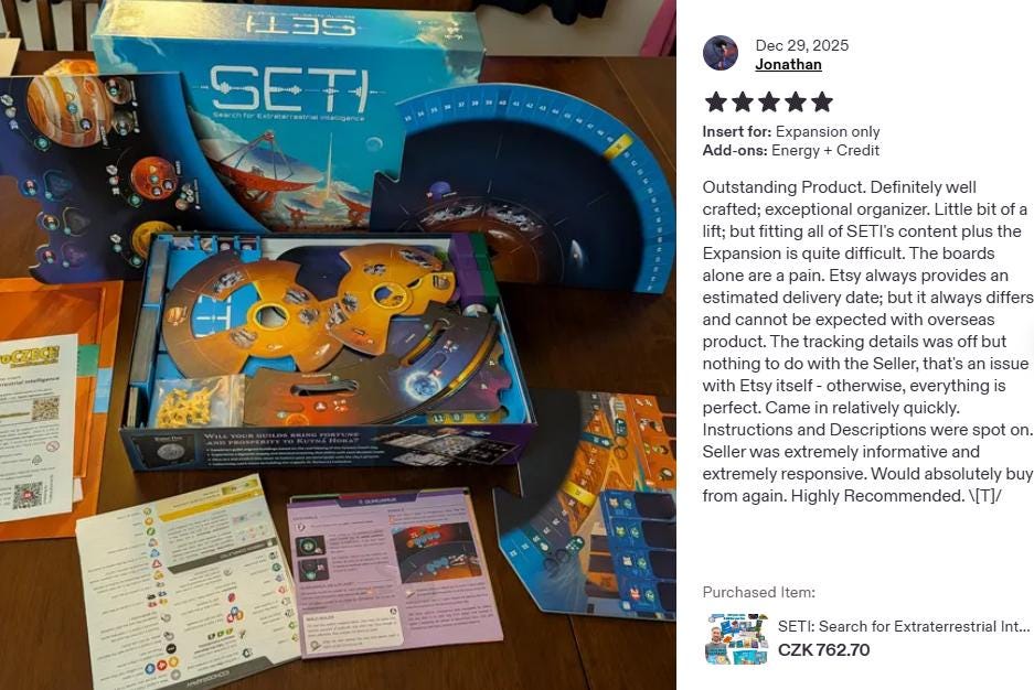 SETI: 地球外知的生命体探査 + 宇宙機関の拡張 - 3Dプリントインサート