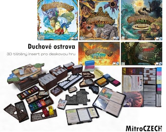 Spirit Island Board Game Organizer: 3D Printed Insert with Expansion Storage