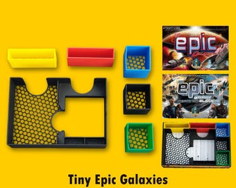 Inserto per gioco da tavolo stampato in 3D: Tiny Epic Galaxies + Beyond the Black