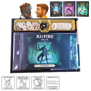Kinfire Delve Vainglory&#39;s Grotto Insert: 3D Printed Game Organizer
