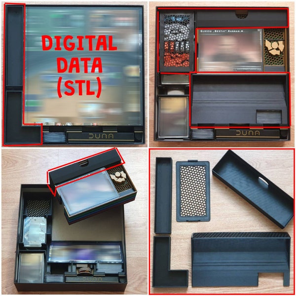 Dune Imperium - extra space and vertical storage for BoardGameHolic's game insert / box organizer (DIGITAL DATA only) /Unofficial