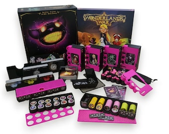 Wonderland&#39;s War + Shards of Madness + Premium Chips Bundle - game insert / box organizer for boardgame