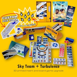 Sky Team & Turbulence brädspelsorganisatör: 3D-utskrivet inlägg