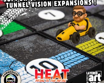 HEAT Pedal to the Metal Board Game Organizer: Supports Heavy Rain & Tunnel Vision Expansions