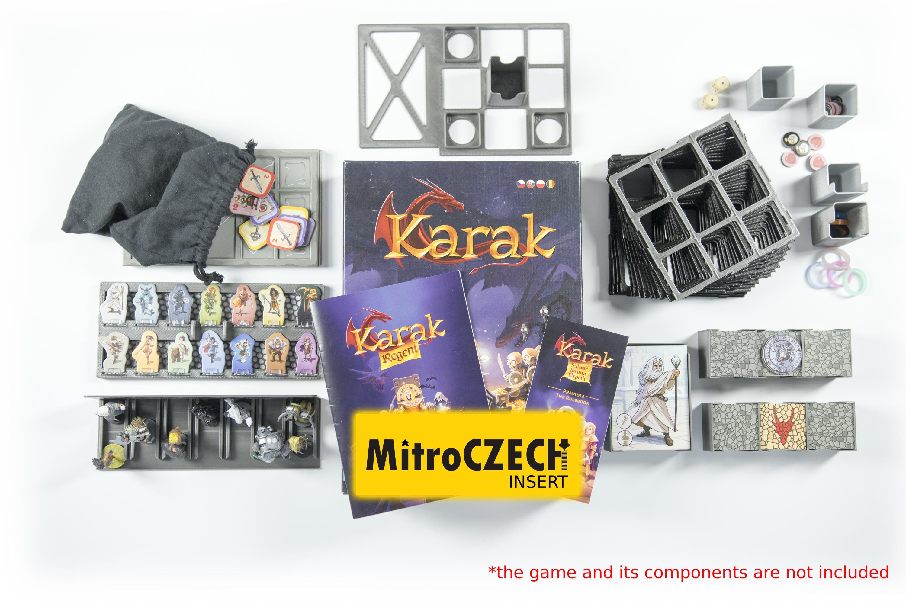 Karak + Regent + New Heroes + Room for 3D Minis - 3D Printed Game
