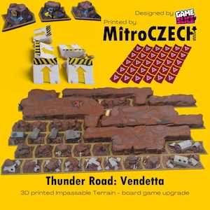 Thunder Road: Vendetta - 3D printed Impassable Terrain