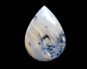 Dendritic agate cabochon - Teardrop