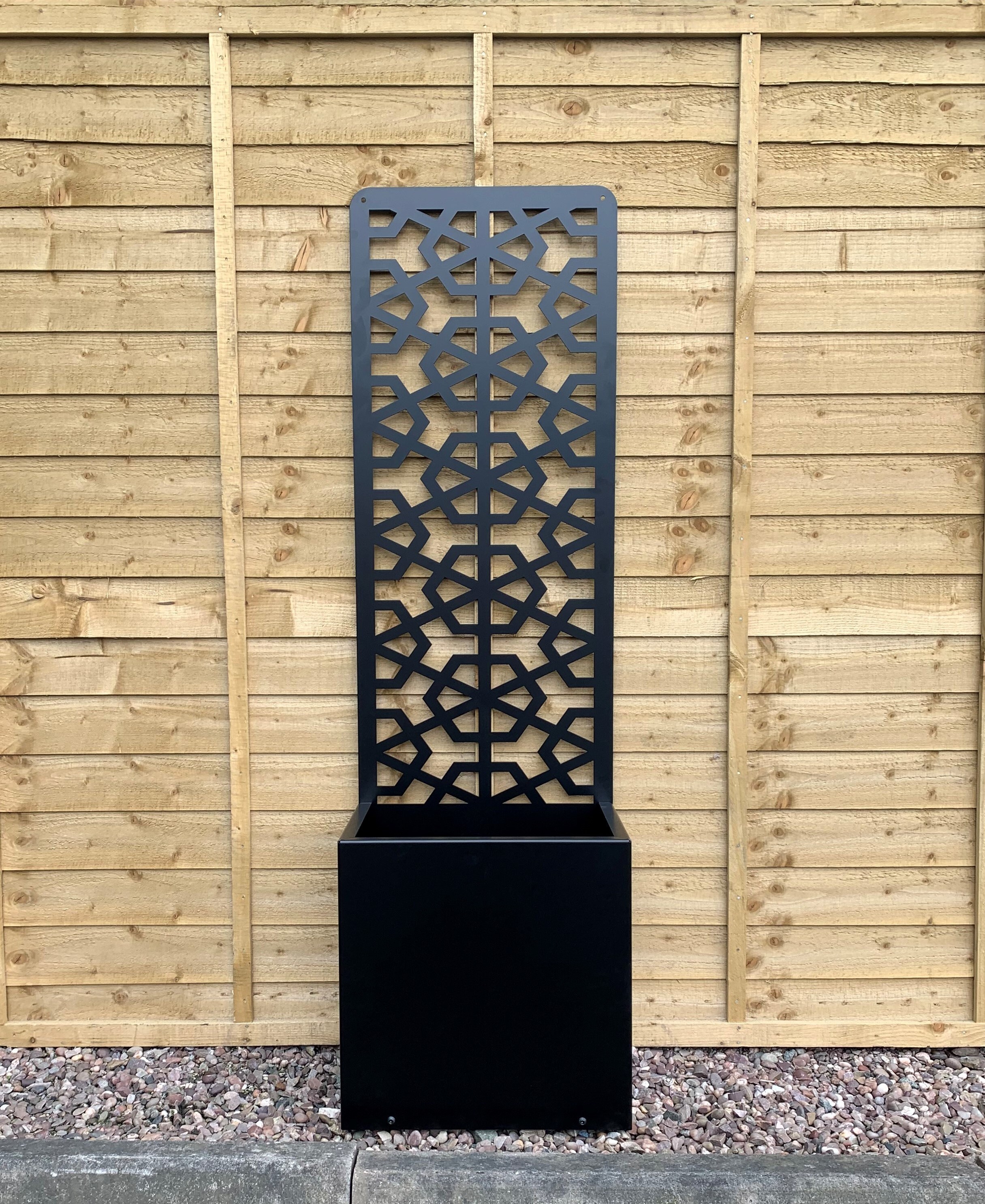 Metal Garden Screen Planter Etsy