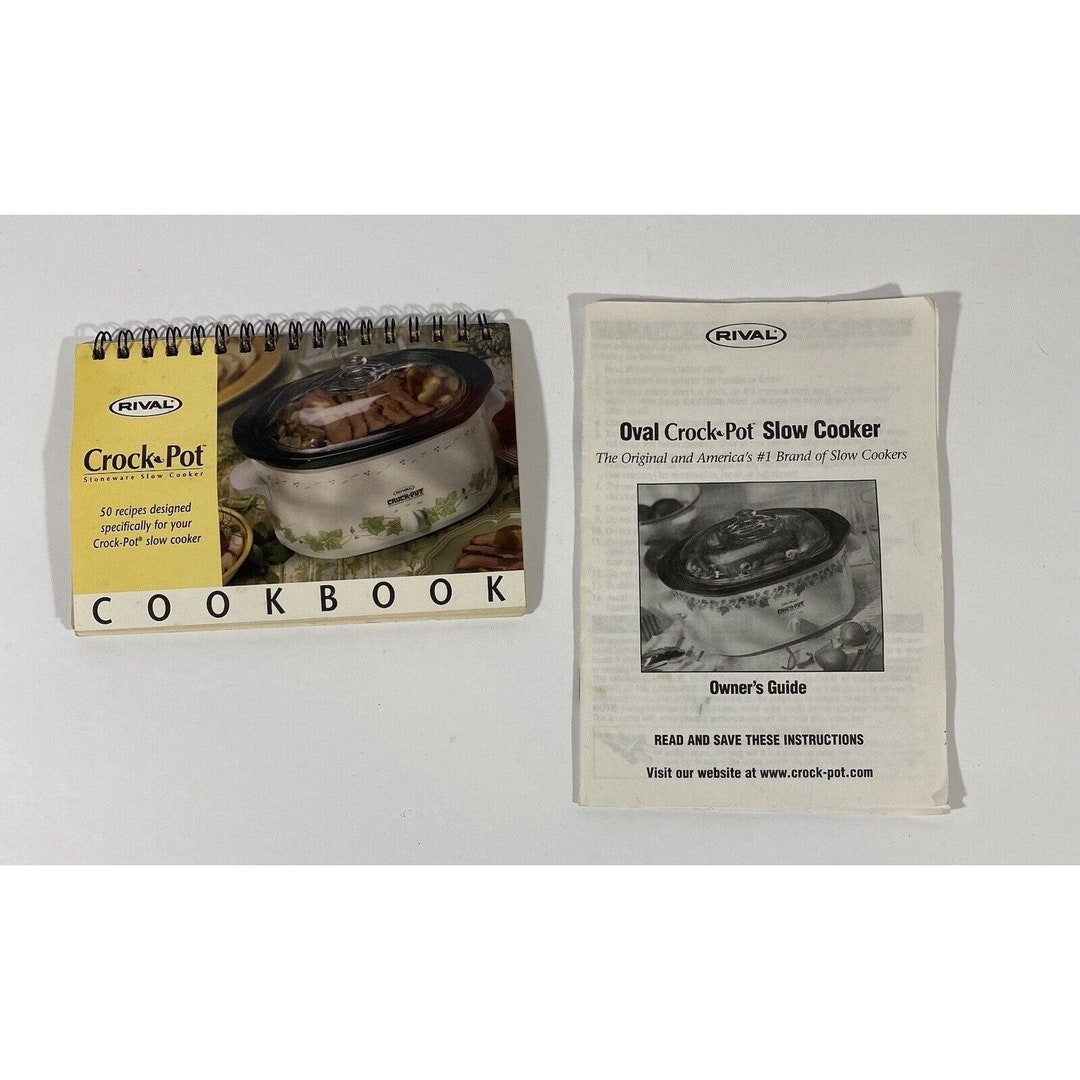 Rival Crock Pot Oval Stoneware Owners MANUAL ONLY Model 3745 Recipe