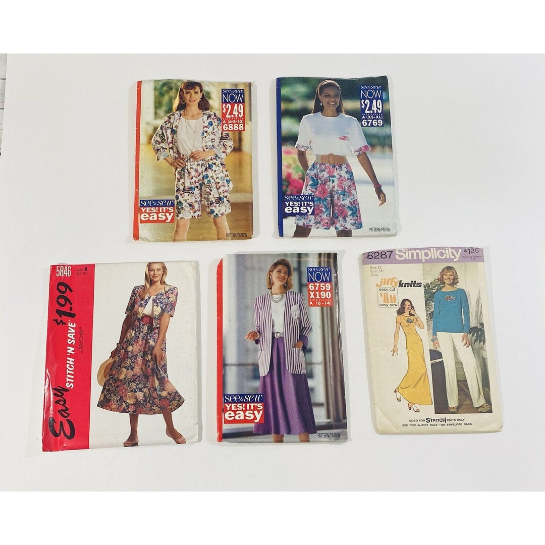 Simplicity Butterick See & Sew Sewing Patterns Short Sets Skirts ...