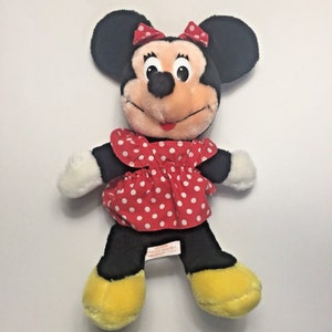 Minnie Mouse Sears Department Store Exclusive 1991 Walt Disney Plush Red 10”