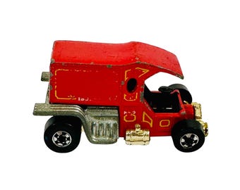 Vintage Hot Wheels Red T Totaller Truck 1976 Die-Cast Toy Car Ford Model T