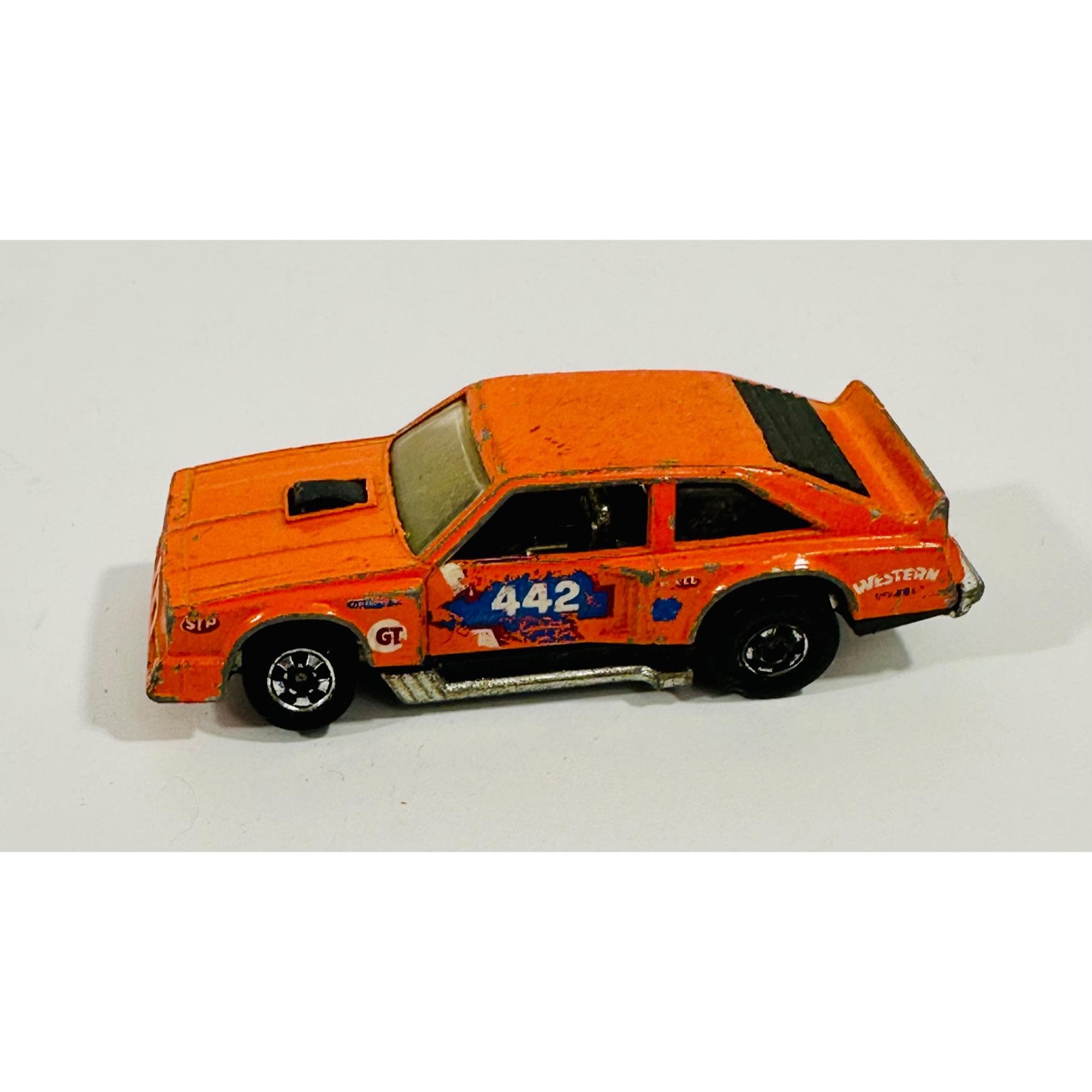 Vintage Hot Wheels 442 Orange Diecast Car With Racing Decals