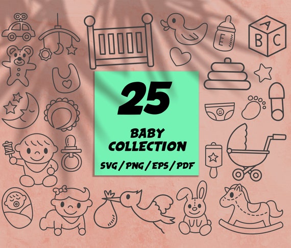 Download Baby Collection Svgbaby Silhouette Svg Baby Onesie Svg Baby Etsy