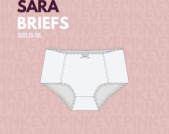 Patrón de costura de calzoncillos, lencería, ropa interior, bragas