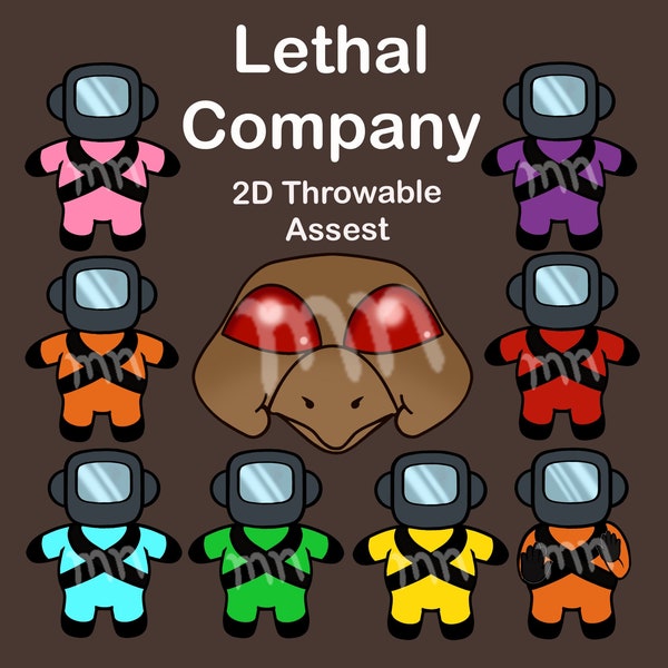 Lethal Company 2D à jeter en streaming Vtuber PNG