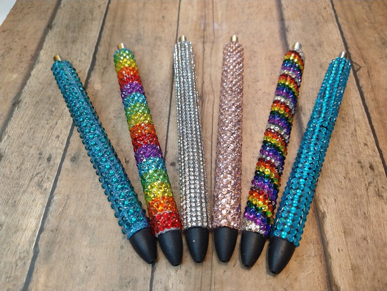 Rhinestone Pen Diamond Pen Bling Pen Crystal Inkjoy Pen Etsy