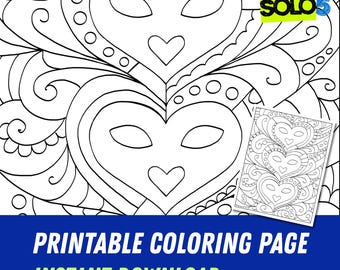 抽象的な宇宙の塗り絵ページ（印刷可能）｜クリエイティブな大人の塗り絵｜惑星カラーアート