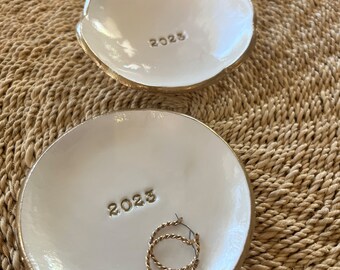 Personalisierte Abschluss Ton Schmuckschale, Schmuck Ring Schüssel