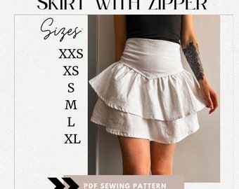 ★RONRON★ DOT PATTERN BANDING KNIT MINI SKIRT DOT PATTERN BANDING KNIT MINI SKIRT BLACK WHITE DOT - RONRON