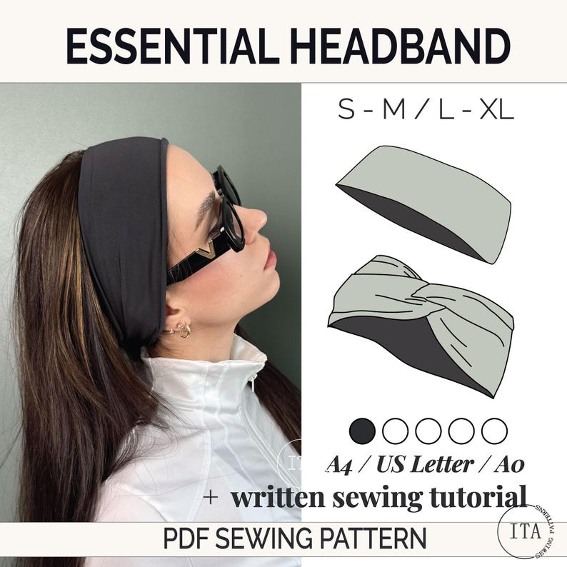 Essential Headband Sewing Pattern PDF, Baby, Toddler, Child, Adult ...