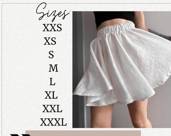 Skater Skirt Sewing Pattern: Women's Flare Skirt, Sizes XXS-XXXL (Digital PDF)