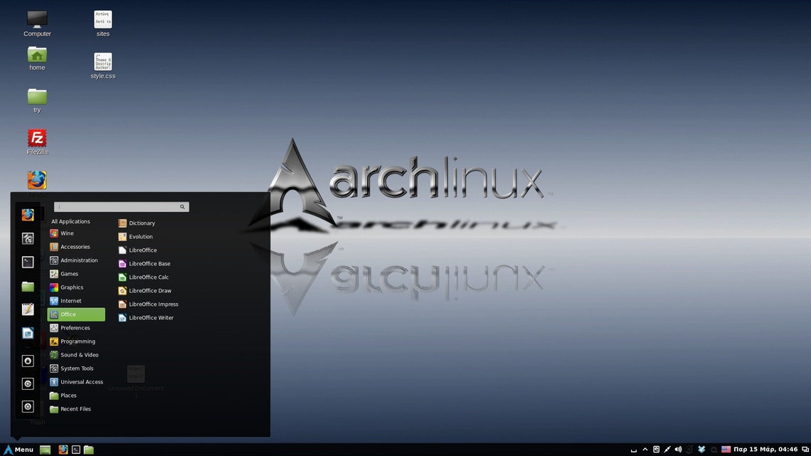 arch linux obs