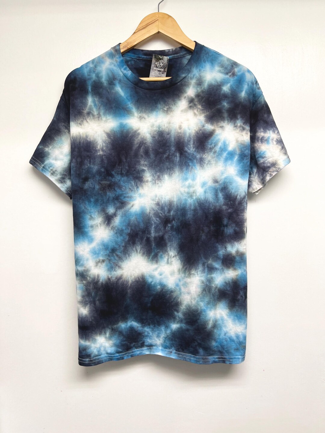 S-5XL, Hand Dyed, Blue Black Mix Tie Dye T-shirt, Size S-5XL - Etsy