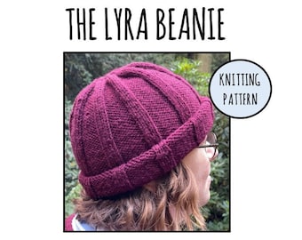 The Lyra Beanie: His Dark Materials; Knitted Hat - Knitting Pattern