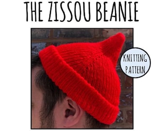 El gorro Zissou: La vida acuática con Steve Zissou; Gorro - PATRÓN DE TEJIDO