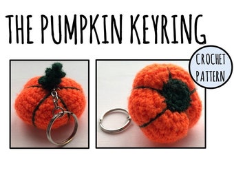 The Pumpkin Keyring: halloween crochet pumpkins keyring - Crochet Pattern