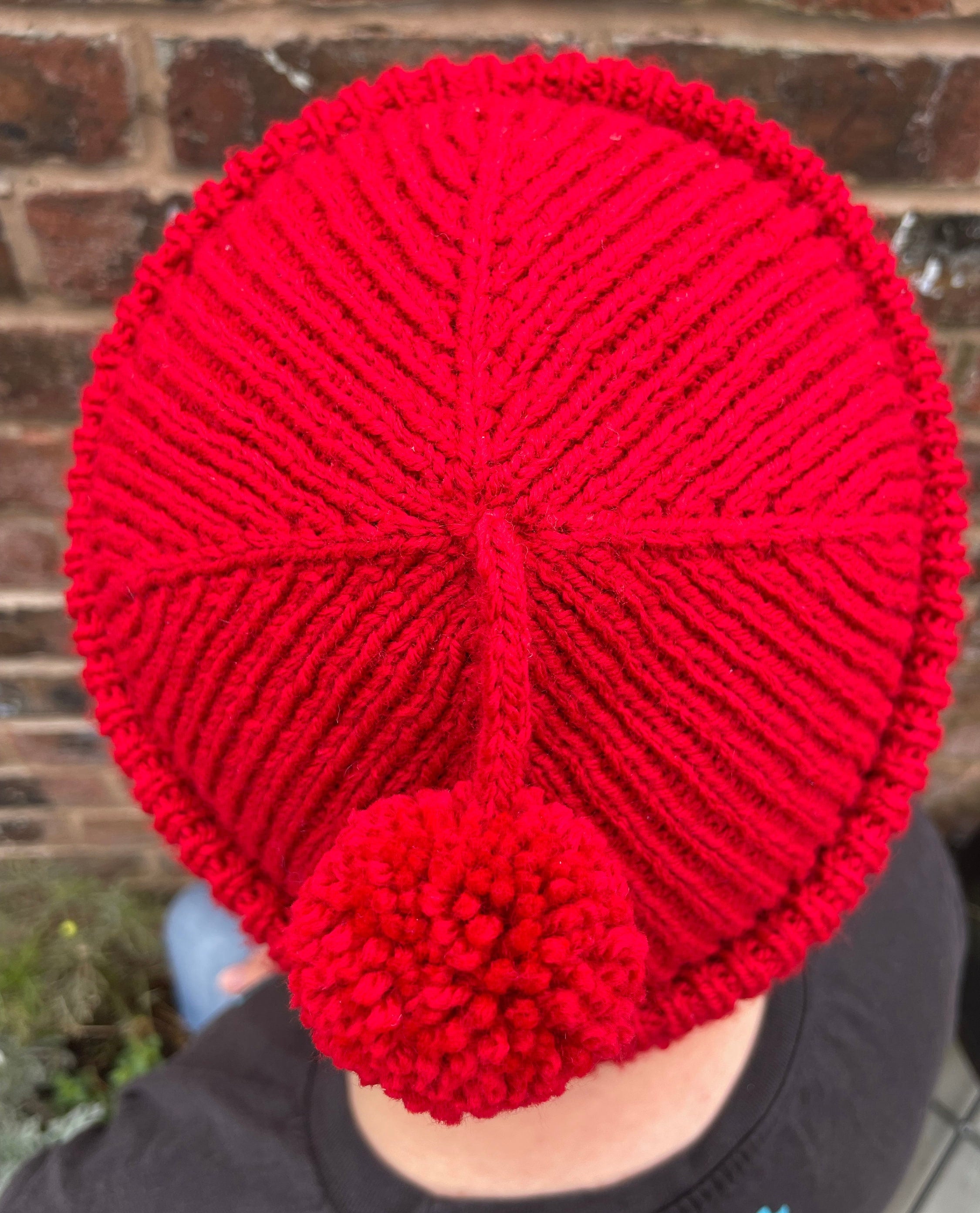 帽子 y.a.r.n kint hat Easy Hat Knitting Pattern- All Garter, One Rectangle - YouTube