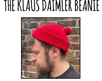The Klaus Daimler Beanie: The Life Aquatic with Steve Zissou; Hand Knitted Beanie Hat