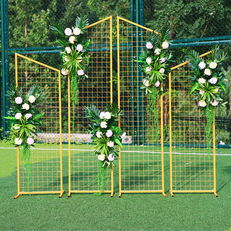 Wedding Floral Grid Stand Swag Rectangular Grid Shelf Etsy