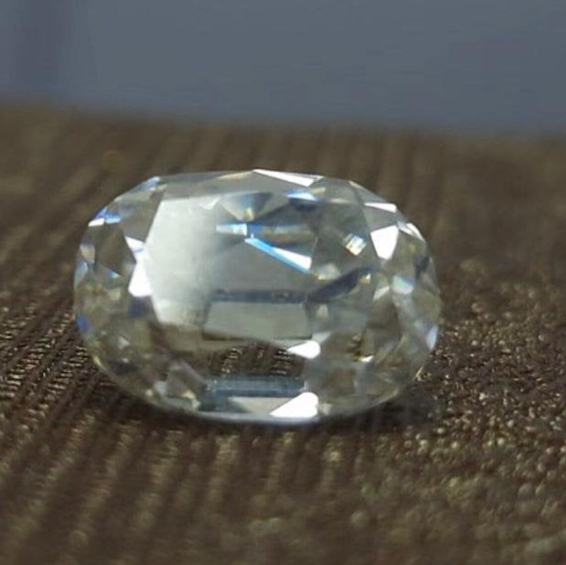 3 Ct Loose Diamond Old Mine Cut Diamond Elongated Old Mine Etsy